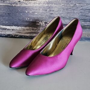 Marquise Faux Satin Pumps
